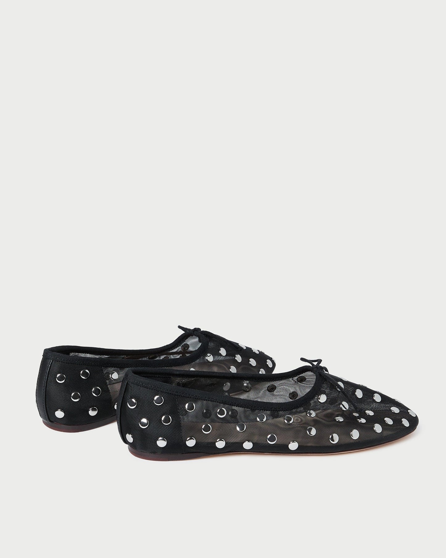 Landon Black/Silver Mesh Ballet Flat | Loeffler Randall Women