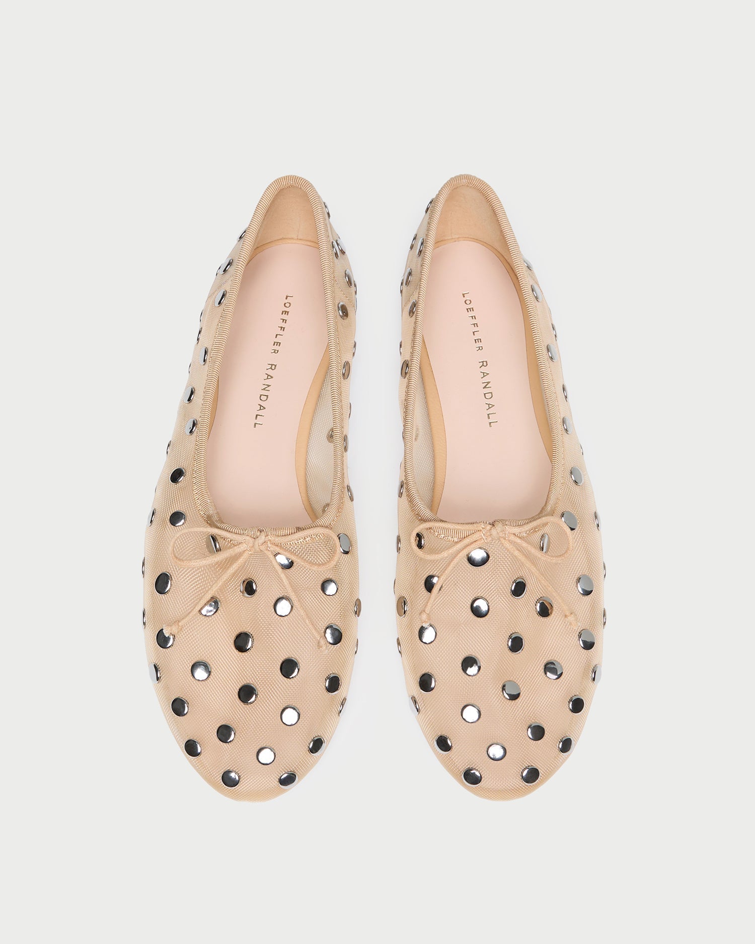 Landon Caramel/Silver Mesh Ballet Flat | Loeffler Randall Women
