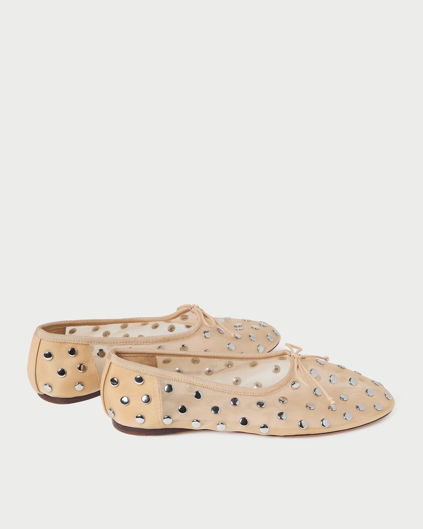 Landon Caramel/Silver Mesh Ballet Flat | Loeffler Randall Women