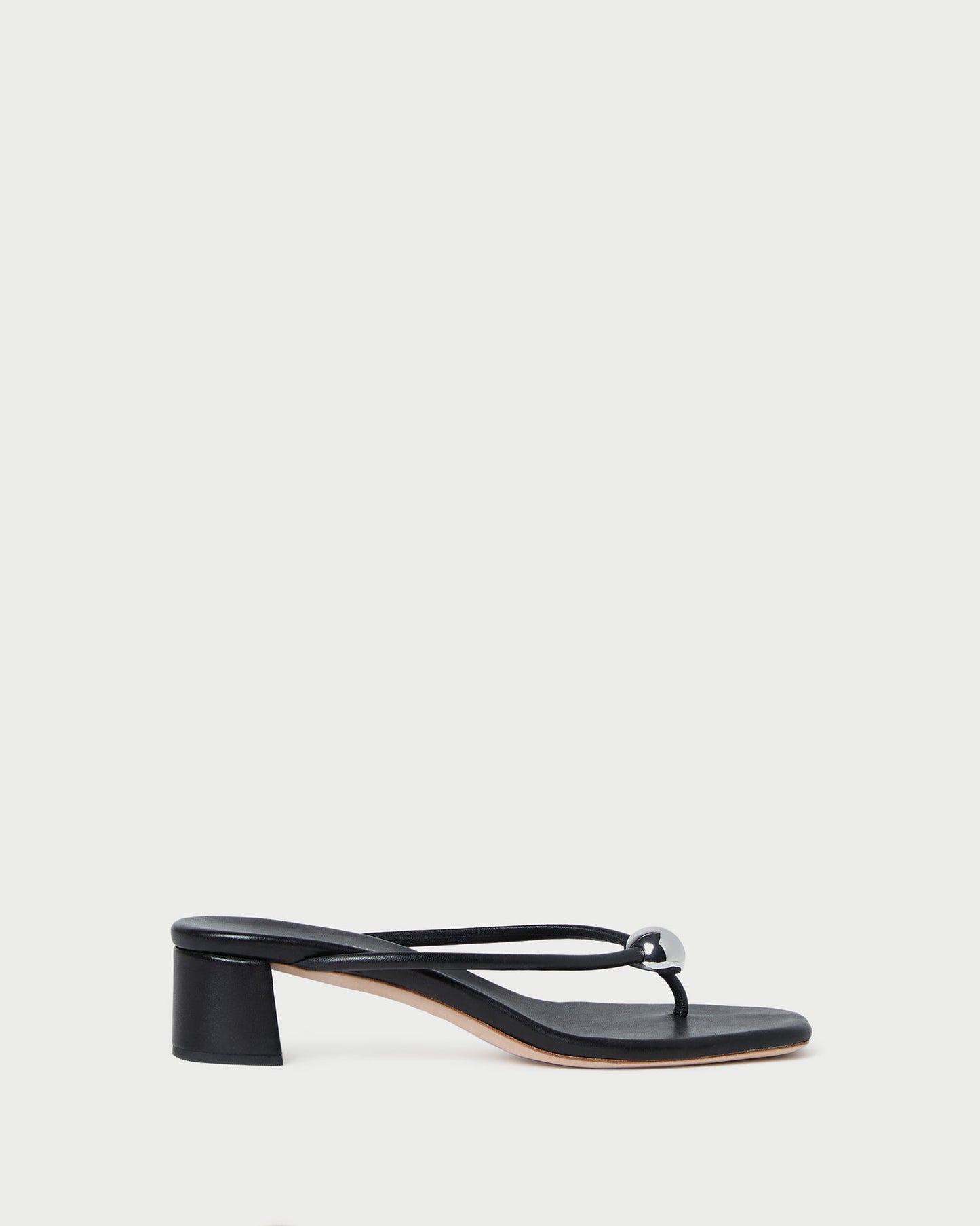 Odessa Black Leather Heeled Sandal | Loeffler Randall Women
