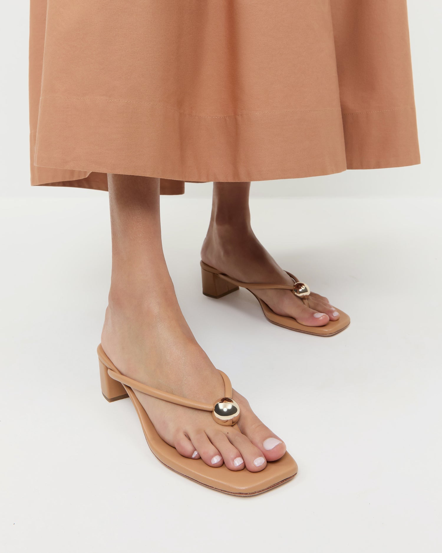 Odessa Dune Leather Heeled Sandal | Loeffler Randall Women