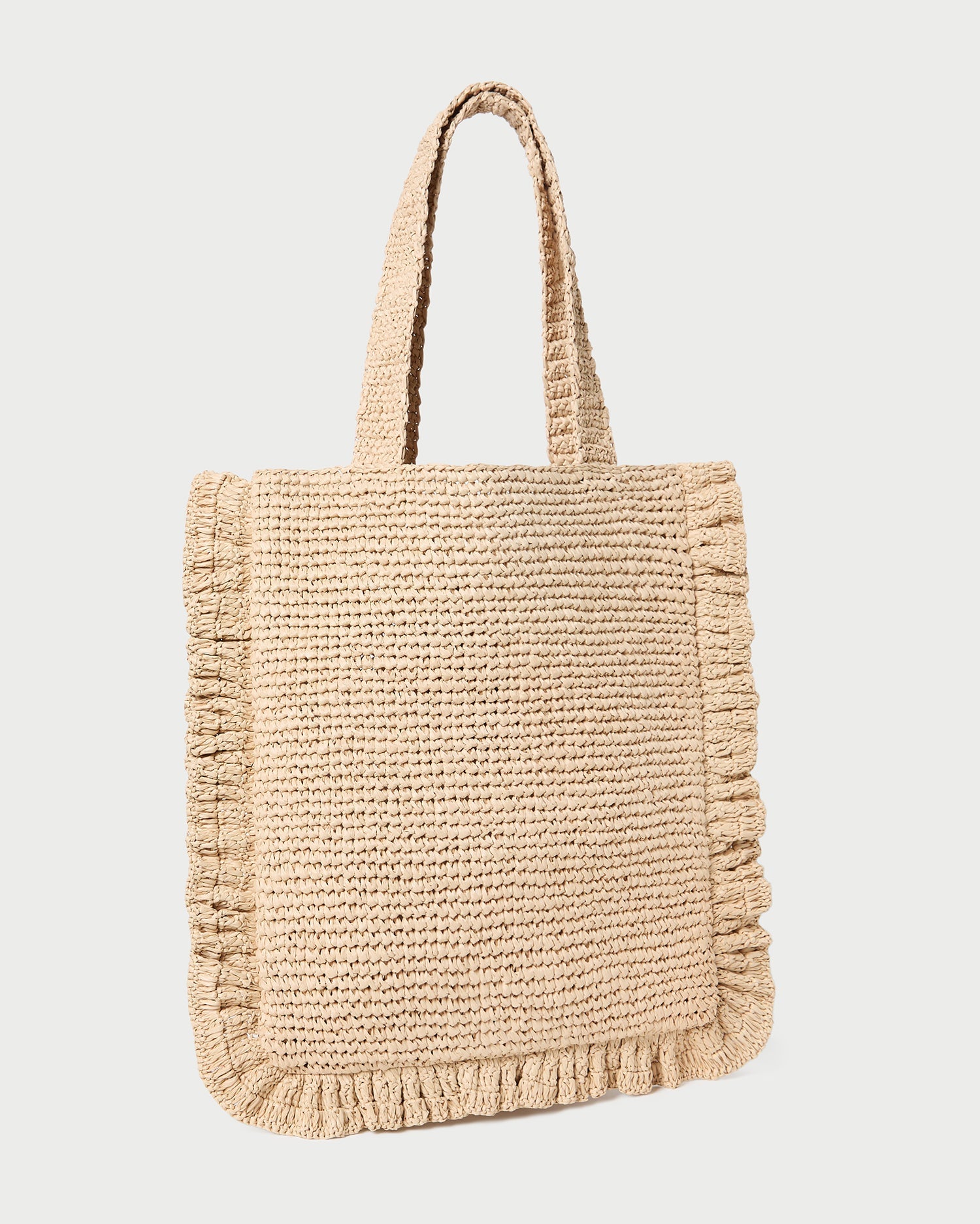 Justine Natural Crochet Ruffle Tote | Loeffler Randall Women