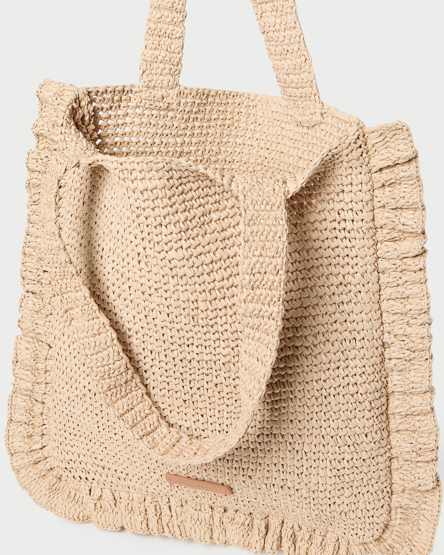Justine Natural Crochet Ruffle Tote | Loeffler Randall Women