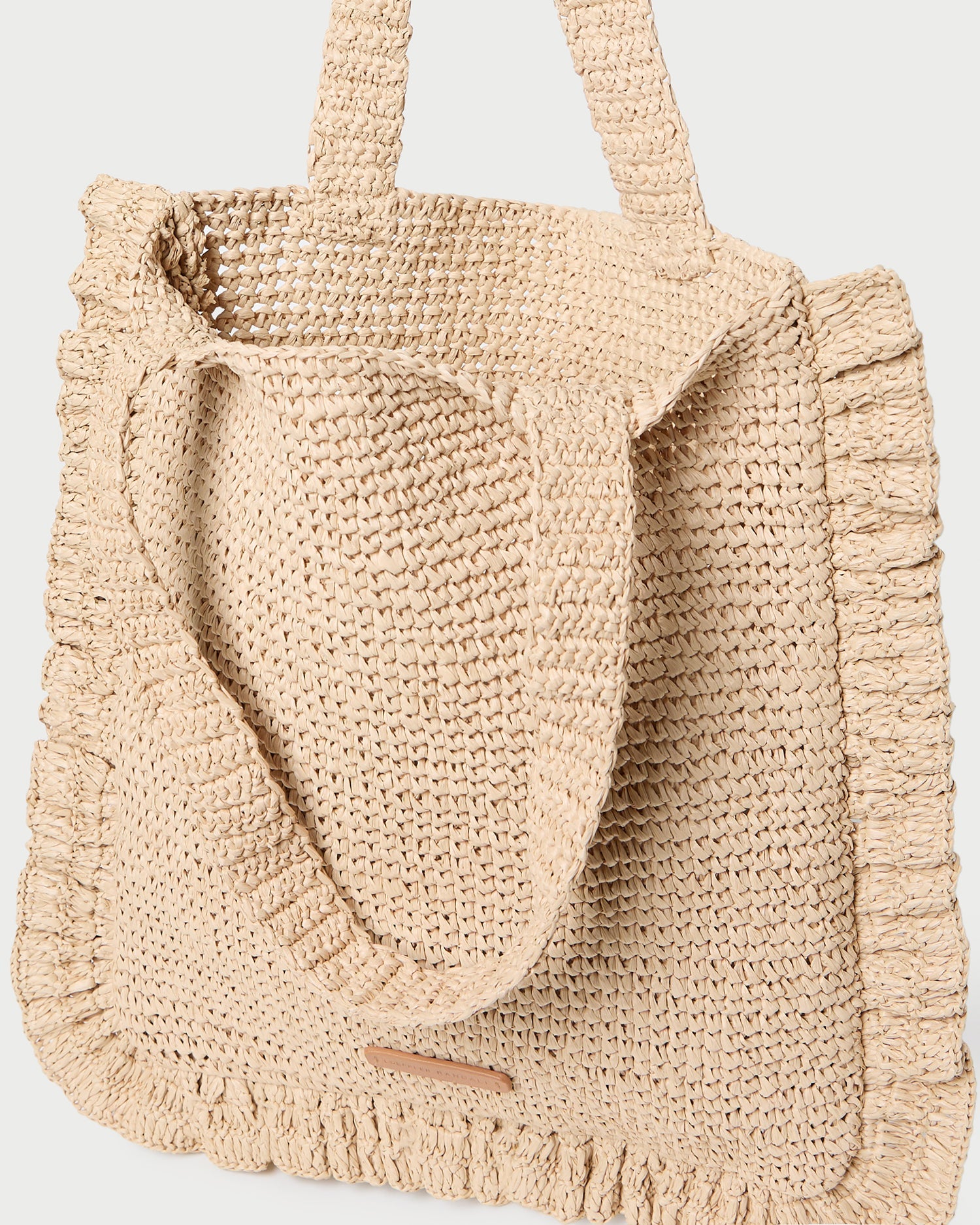 Justine Natural Crochet Ruffle Tote | Loeffler Randall Women