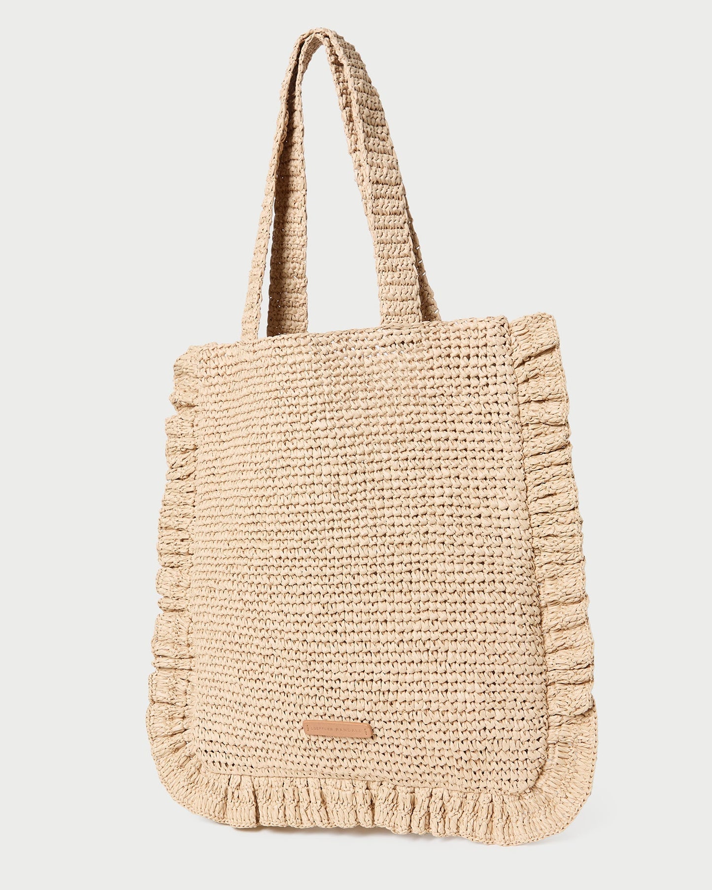 Justine Natural Crochet Ruffle Tote | Loeffler Randall Women
