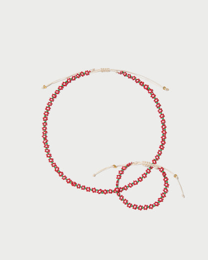 Flora Red/White Beaded Set | Loeffler Randall Women