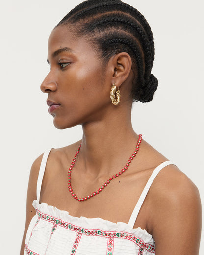 Flora Red/White Beaded Set | Loeffler Randall Women