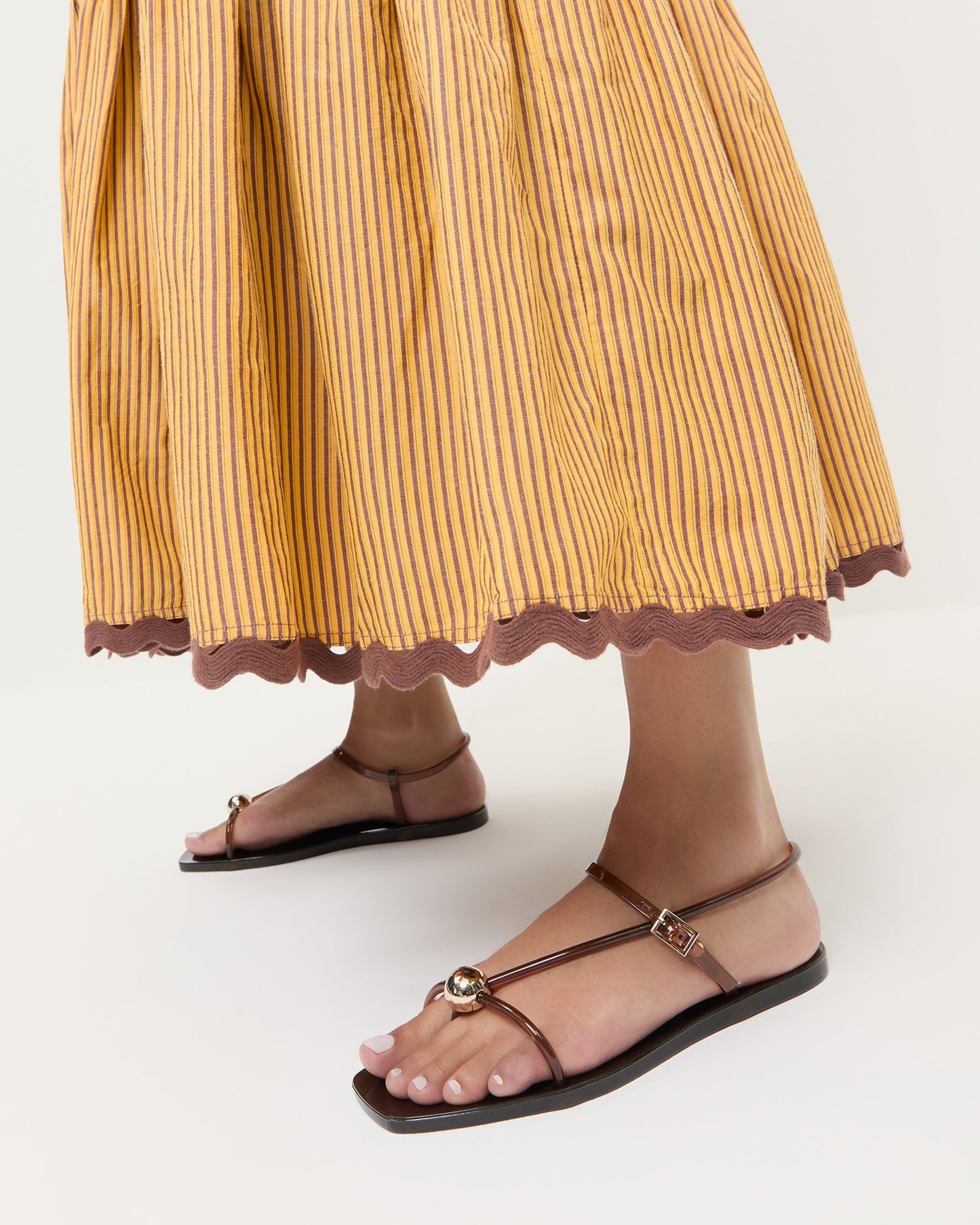 Dana Brown Strappy Jelly Sandal | Loeffler Randall Women