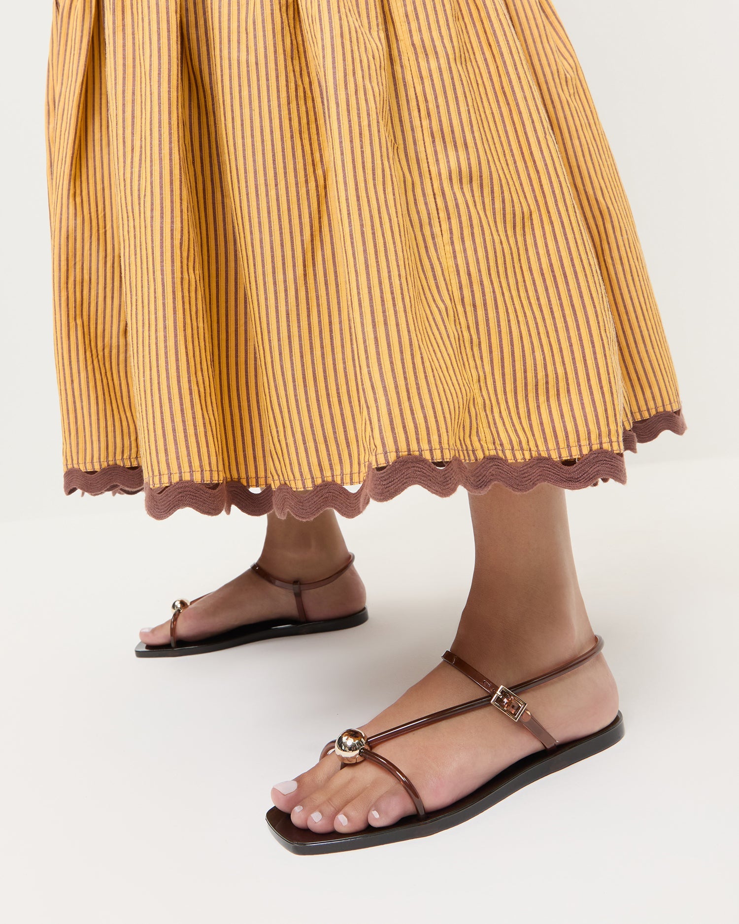 Dana Brown Strappy Jelly Sandal | Loeffler Randall Women