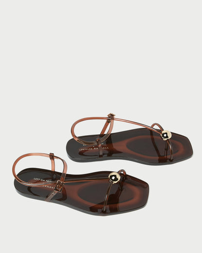 Dana Brown Strappy Jelly Sandal | Loeffler Randall Women