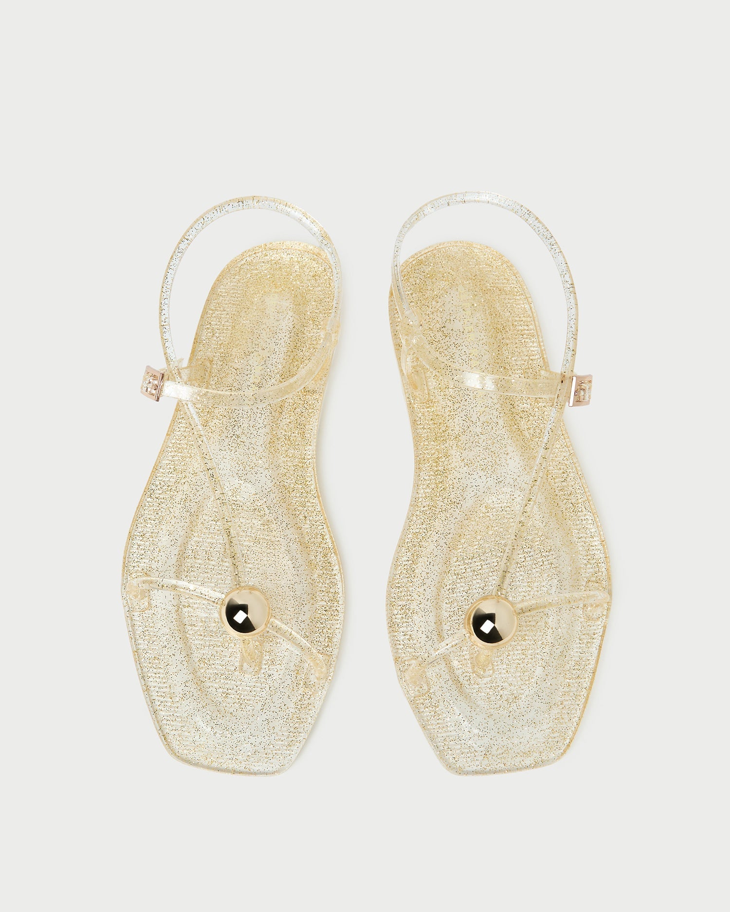 Dana Champagne Strappy Jelly Sandal | Loeffler Randall Women
