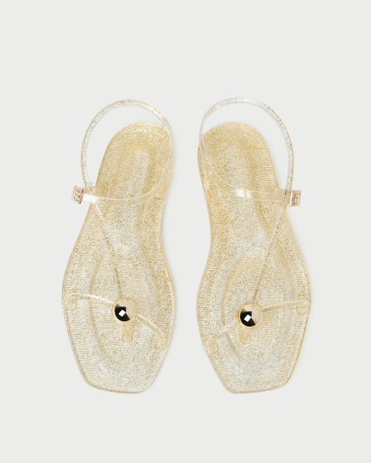 Dana Champagne Strappy Jelly Sandal | Loeffler Randall Women