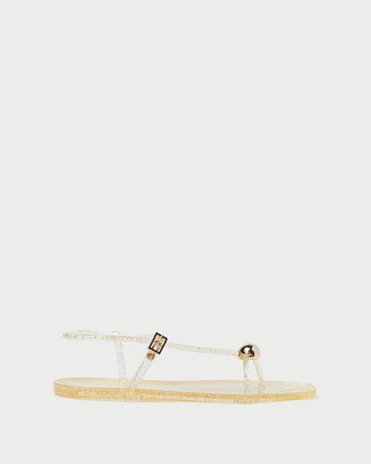 Dana Champagne Strappy Jelly Sandal | Loeffler Randall Women