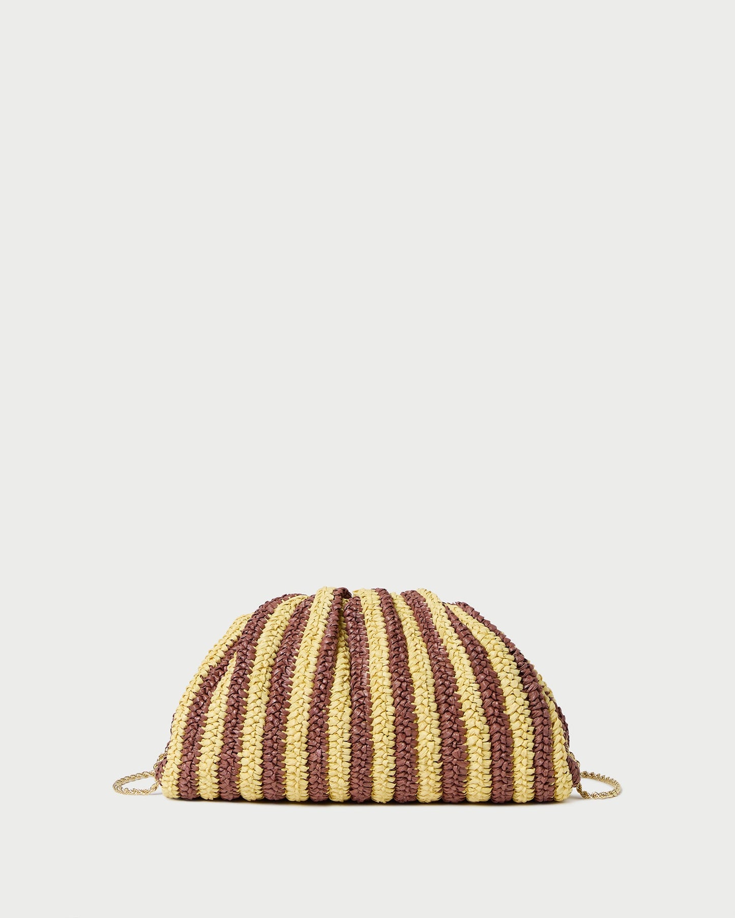 Bailey Brown/Butter Stripe Dome Clutch | Loeffler Randall Women