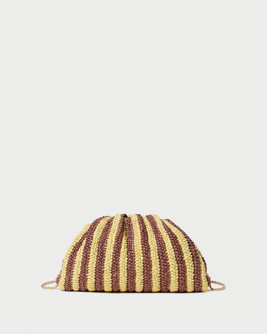 Bailey Brown/Butter Stripe Dome Clutch | Loeffler Randall Women