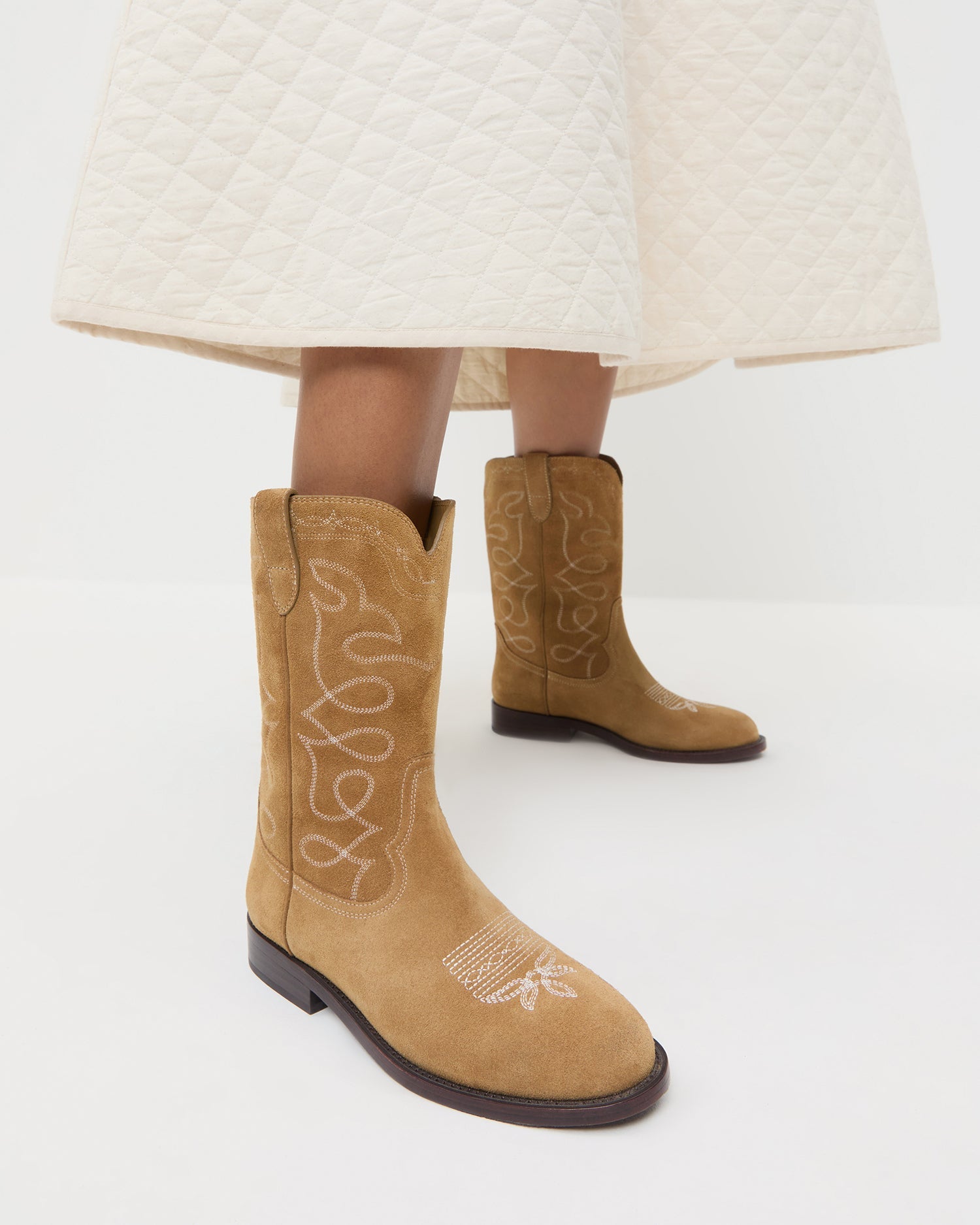Jett Sand Suede Calf Boot | Loeffler Randall Women