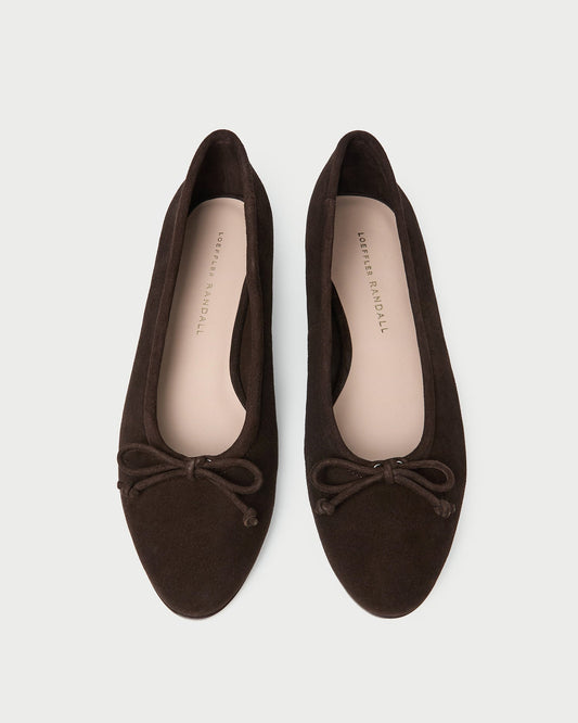 Noelle Brown Suede Ballet Flat | Loeffler Randall Women