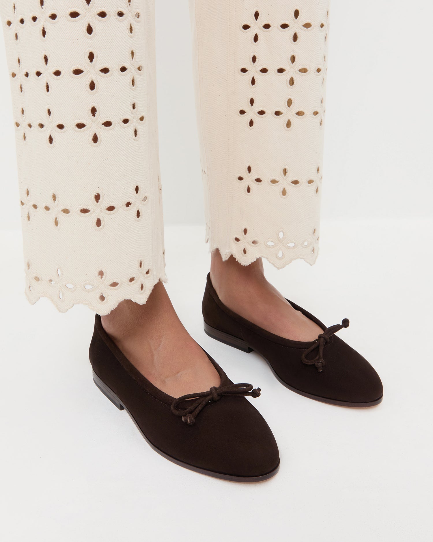 Noelle Brown Suede Ballet Flat | Loeffler Randall Women