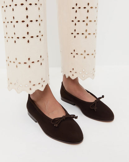 Noelle Brown Suede Ballet Flat | Loeffler Randall Women