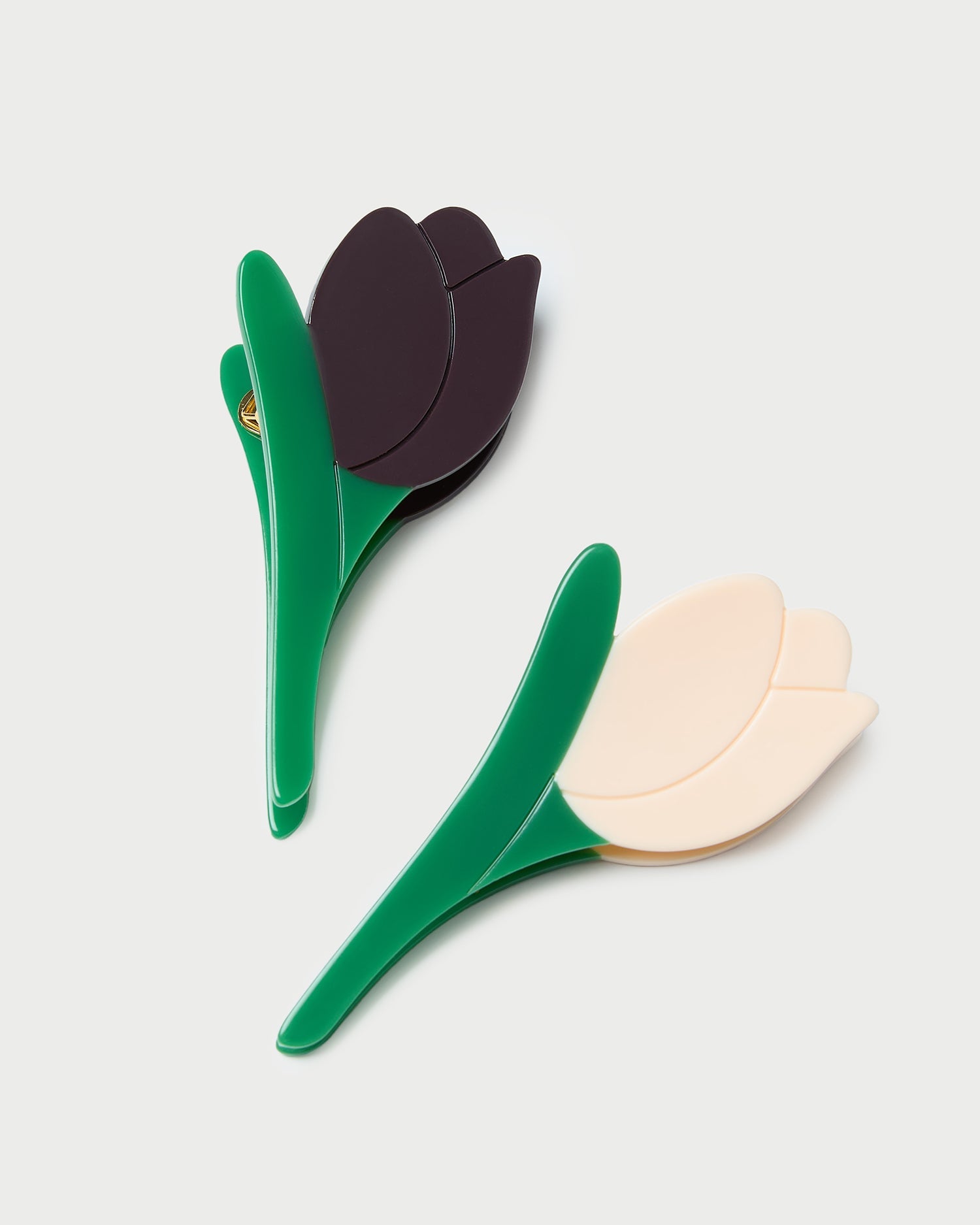 Juniper Maroon/Butter Tulip Clip Set | Loeffler Randall Women