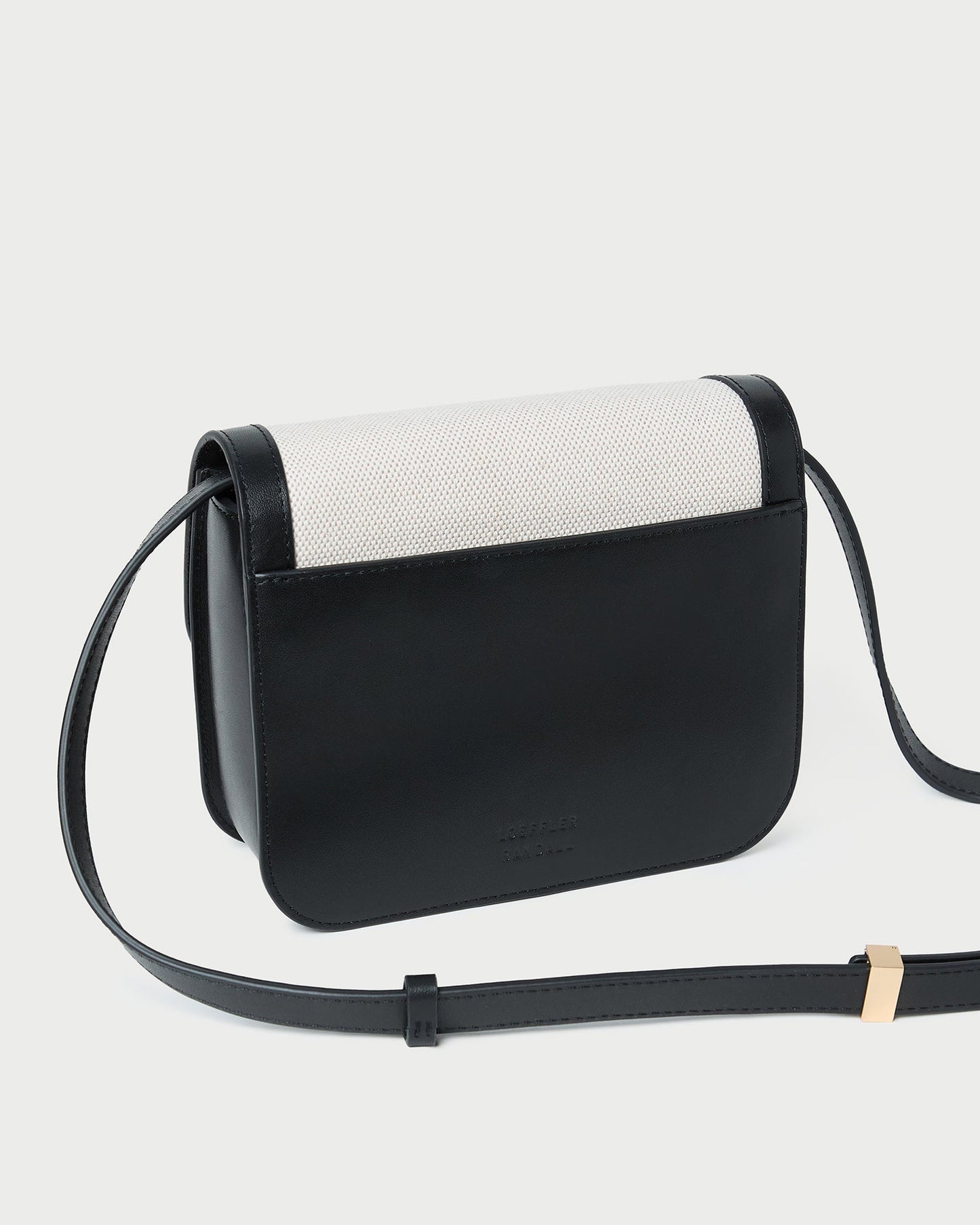 Desi Black/Natural Canvas Crossbody | Loeffler Randall Women