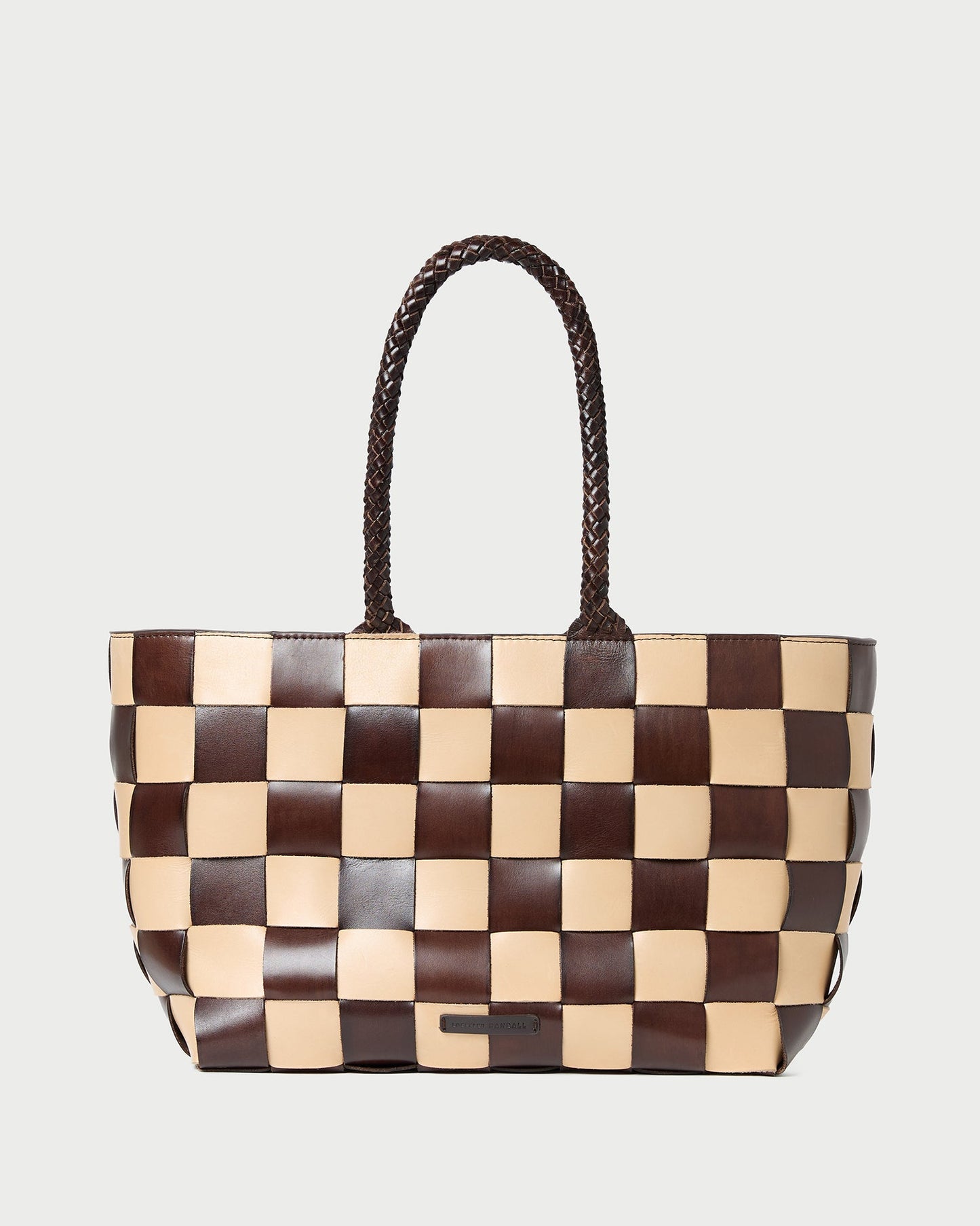 Klara Brown/Butter Woven Leather Tote | Loeffler Randall Women