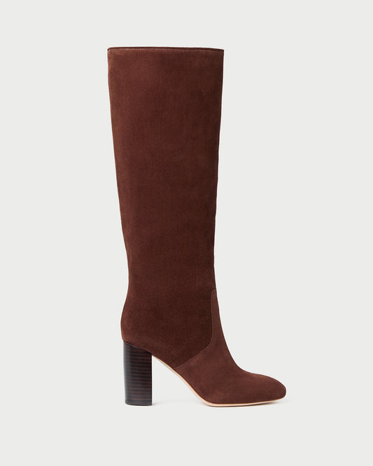 Goldy Espresso Suede Tall Boot | Loeffler Randall Women