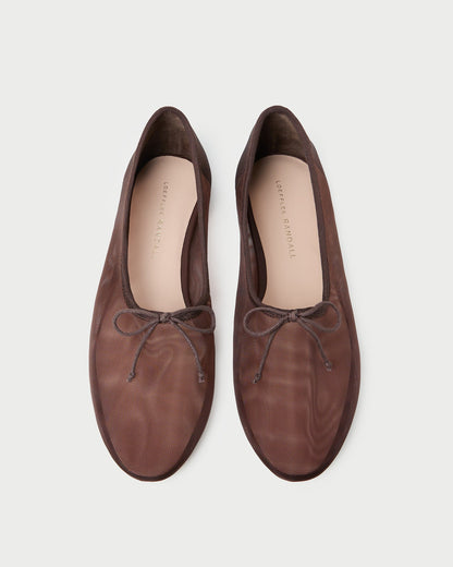 Landon Chocolate Mesh Ballet Flat | Loeffler Randall Women