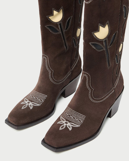 Wilder Brown Suede Tulip Boot | Loeffler Randall Women