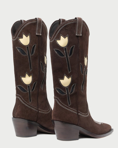 Wilder Brown Suede Tulip Boot | Loeffler Randall Women