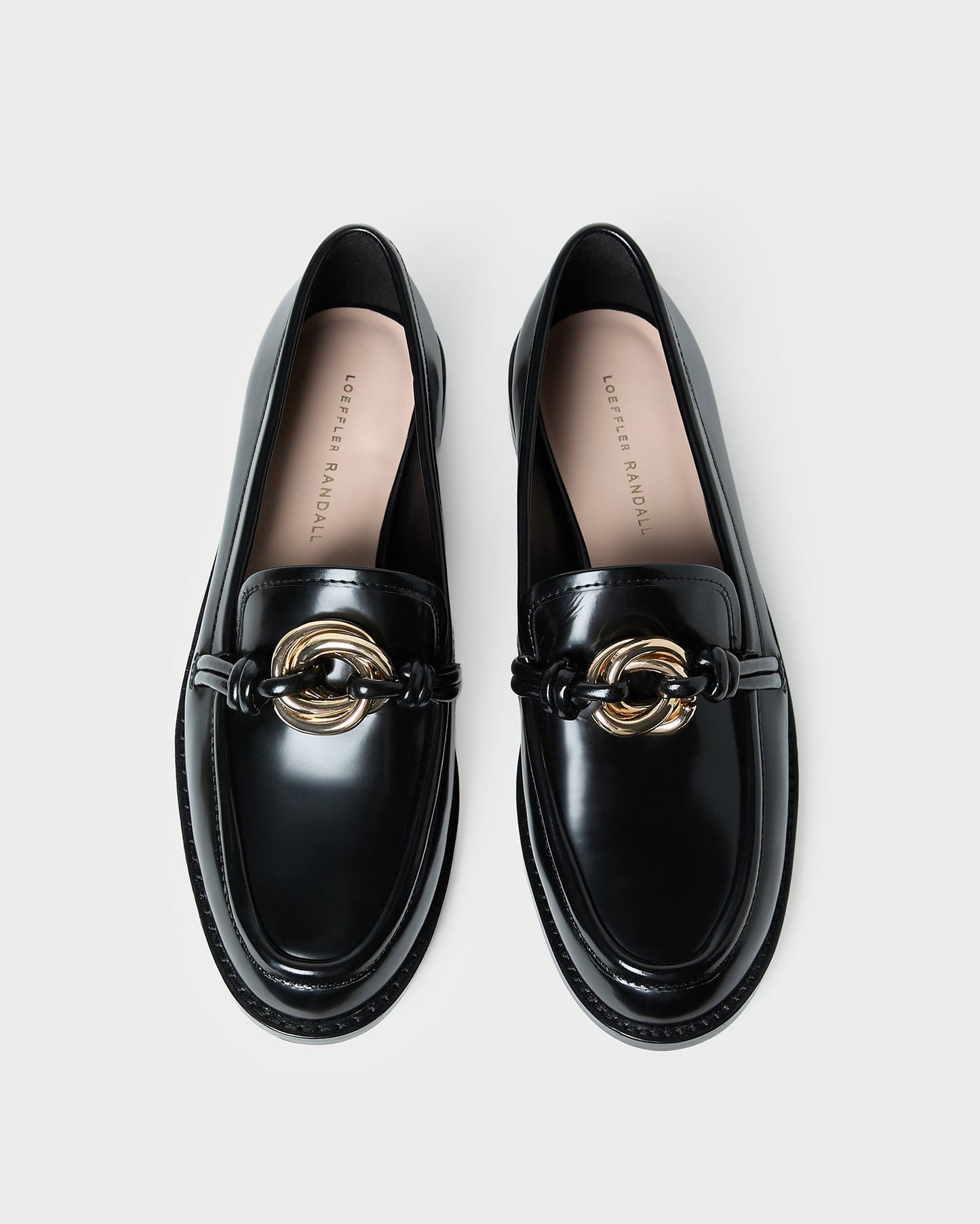 Roma Black Leather Loafer | Loeffler Randall Women