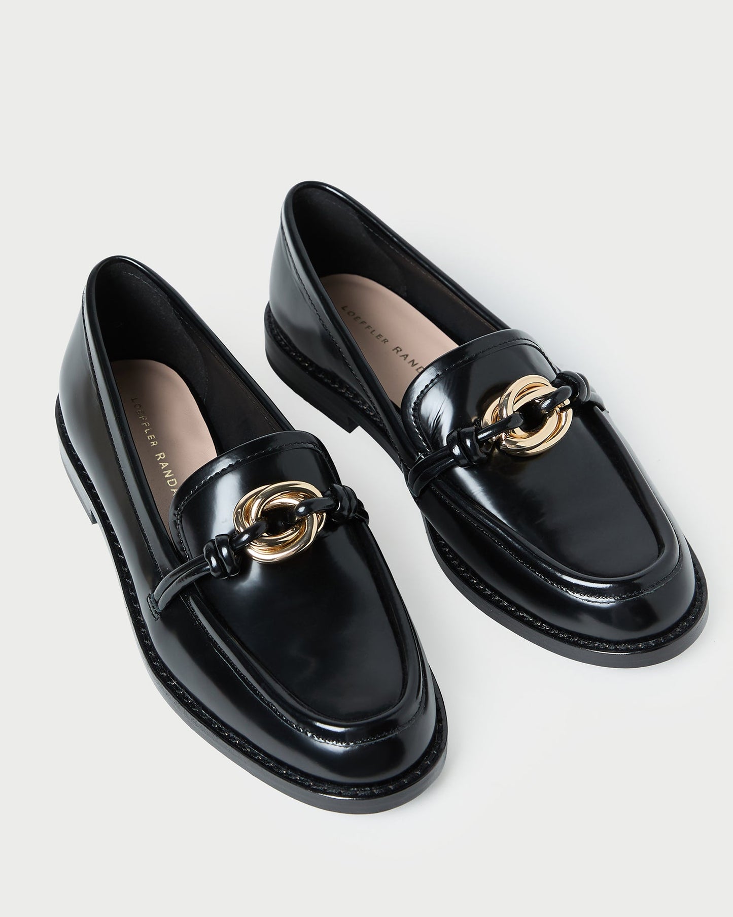 Roma Black Leather Loafer | Loeffler Randall Women