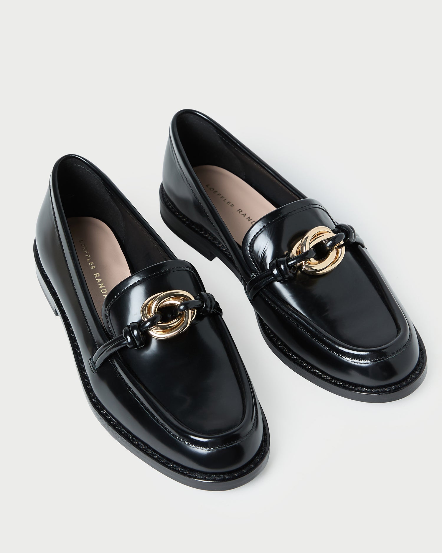 Roma Black Leather Loafer | Loeffler Randall Women