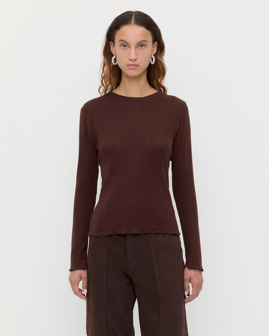 Lolo Pointelle Long-Sleeve Tee | Loeffler Randall Women