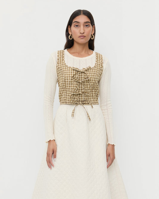 Callista Tie-Front Vest | Loeffler Randall Women