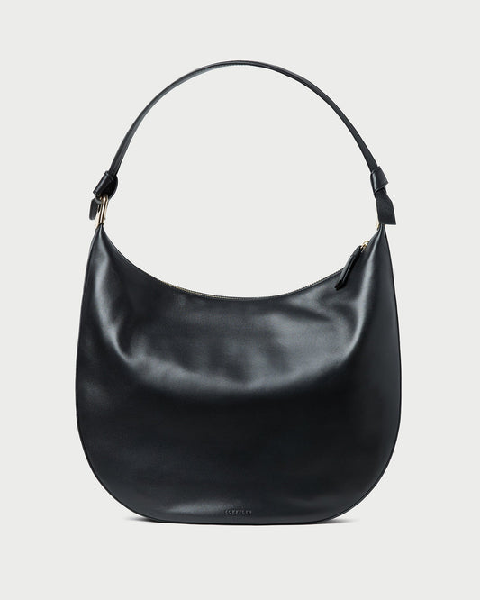 Morgan Black Leather Shoulder Bag | Loeffler Randall Women