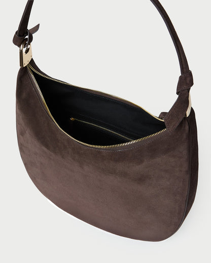 Morgan Brown Suede Shoulder Bag | Loeffler Randall Women