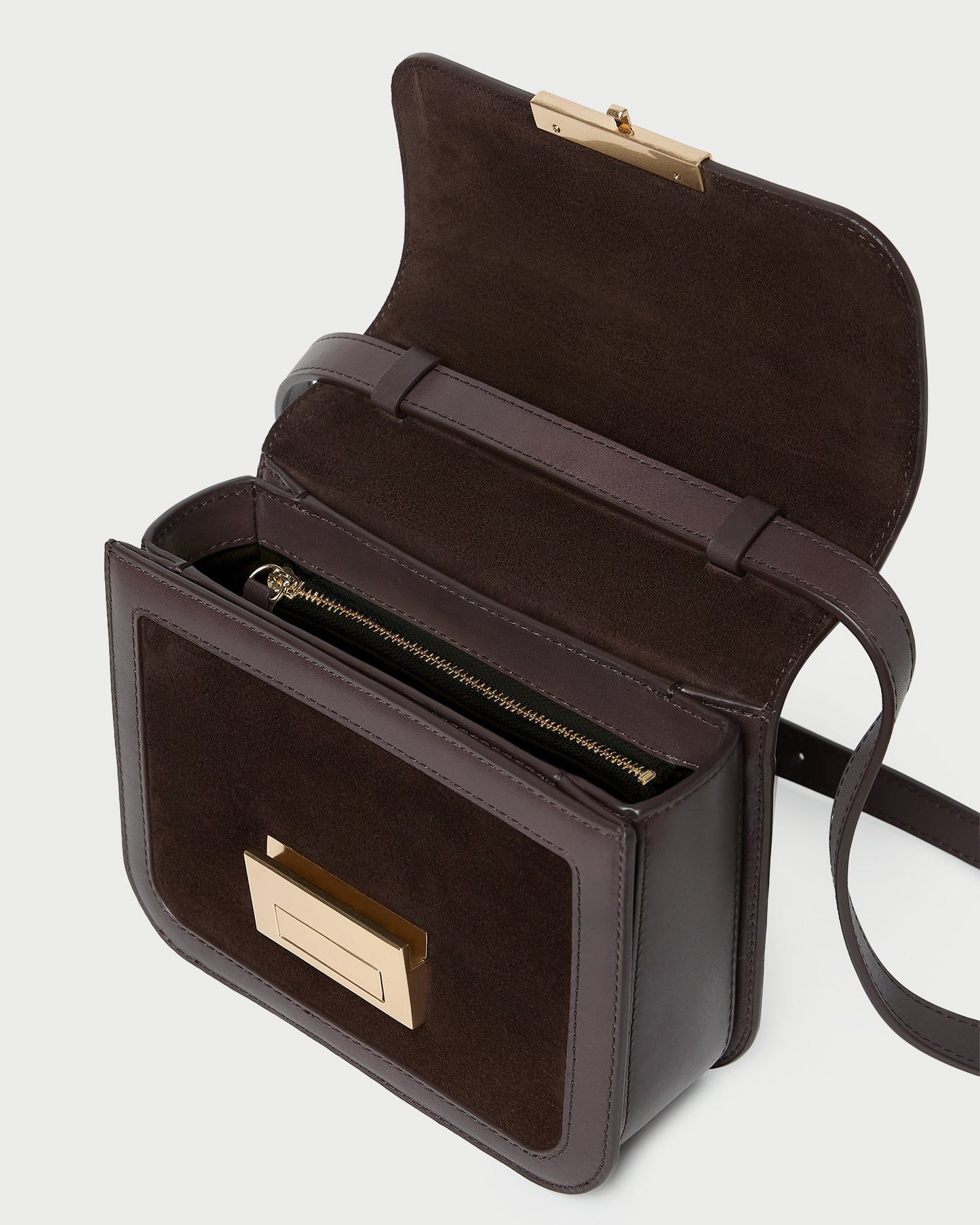 Desi Brown Suede Crossbody | Loeffler Randall Women