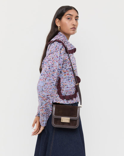 Desi Brown Suede Crossbody | Loeffler Randall Women
