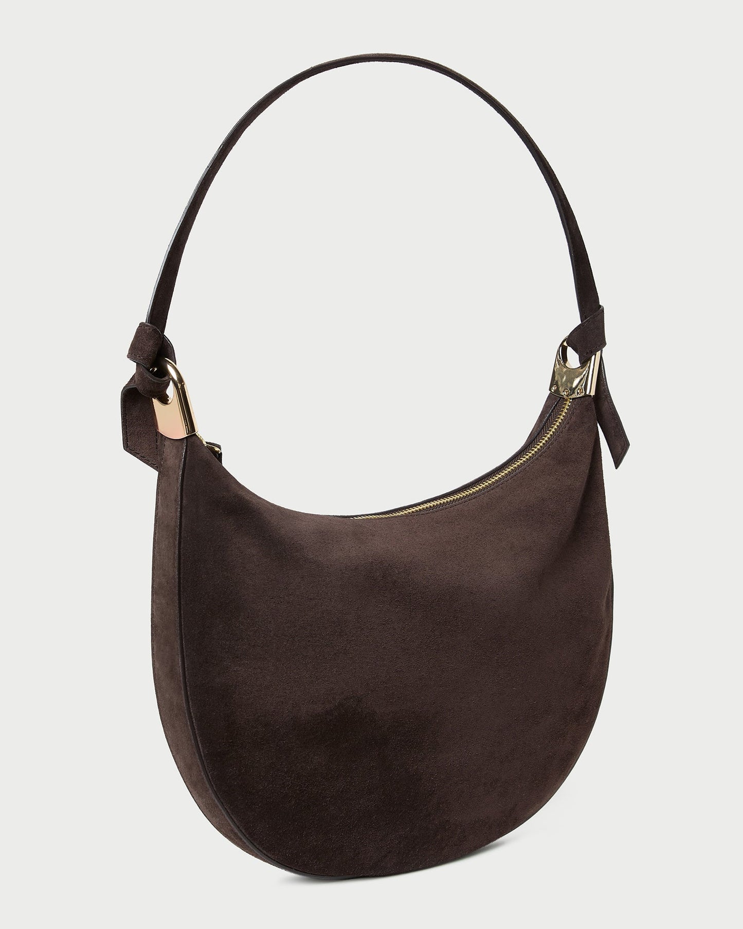 Harlow Brown Suede Shoulder Bag | Loeffler Randall Women