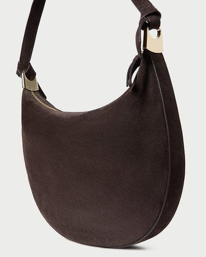 Harlow Brown Suede Shoulder Bag | Loeffler Randall Women
