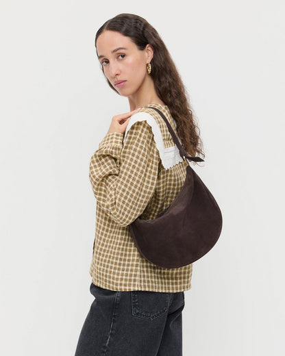 Harlow Brown Suede Shoulder Bag | Loeffler Randall Women