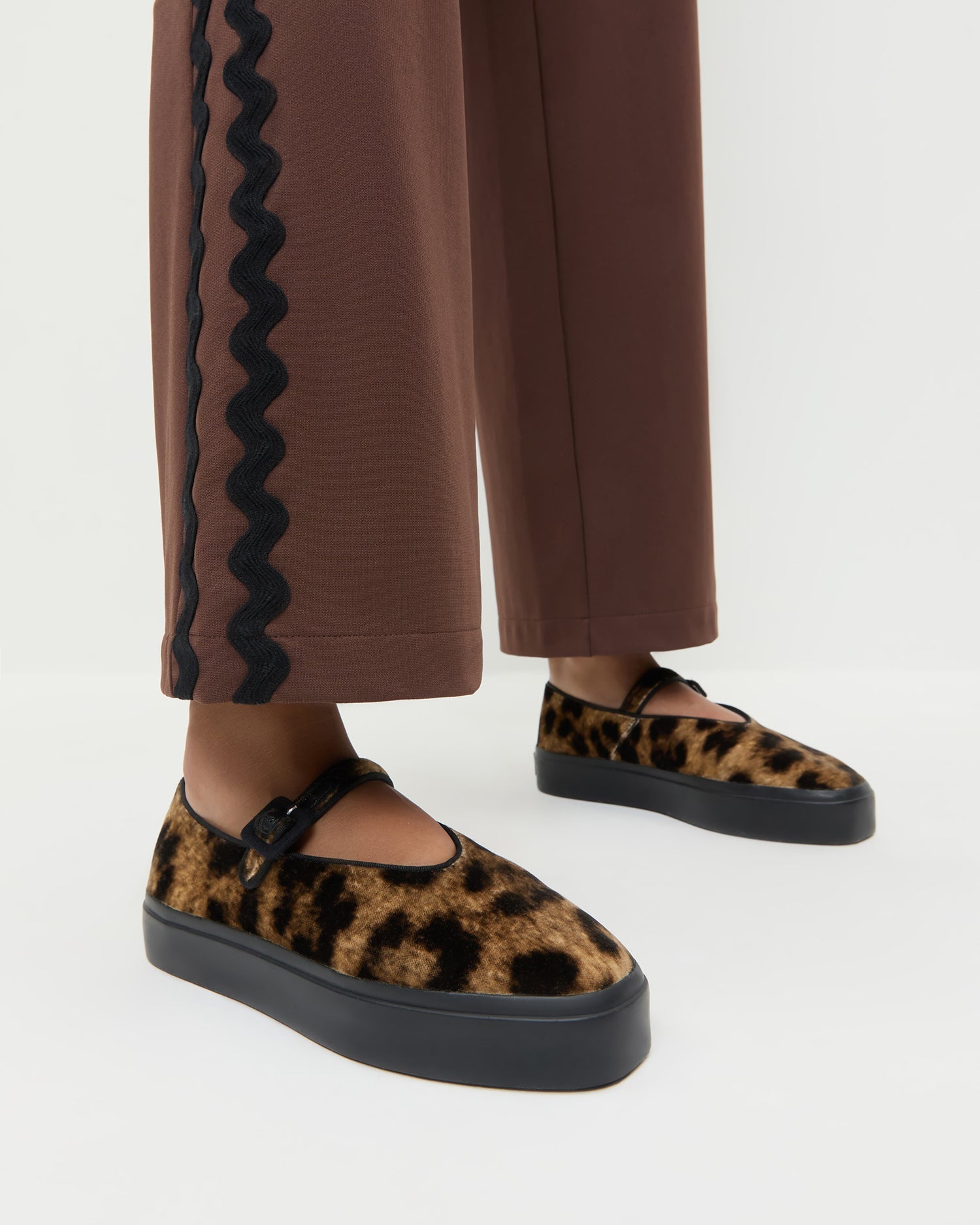 Cooper Leopard Velvet Mary Jane Sneaker | Loeffler Randall Women