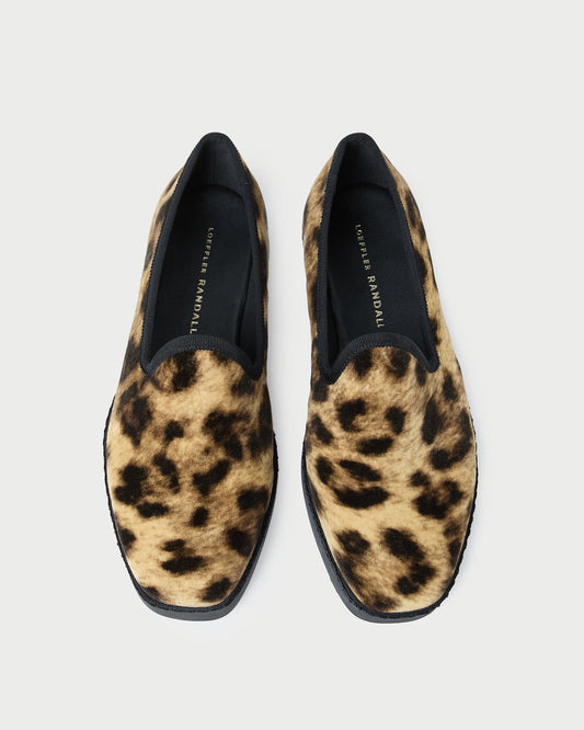 Mattie Leopard Velvet Slip-On Sneaker | Loeffler Randall Women