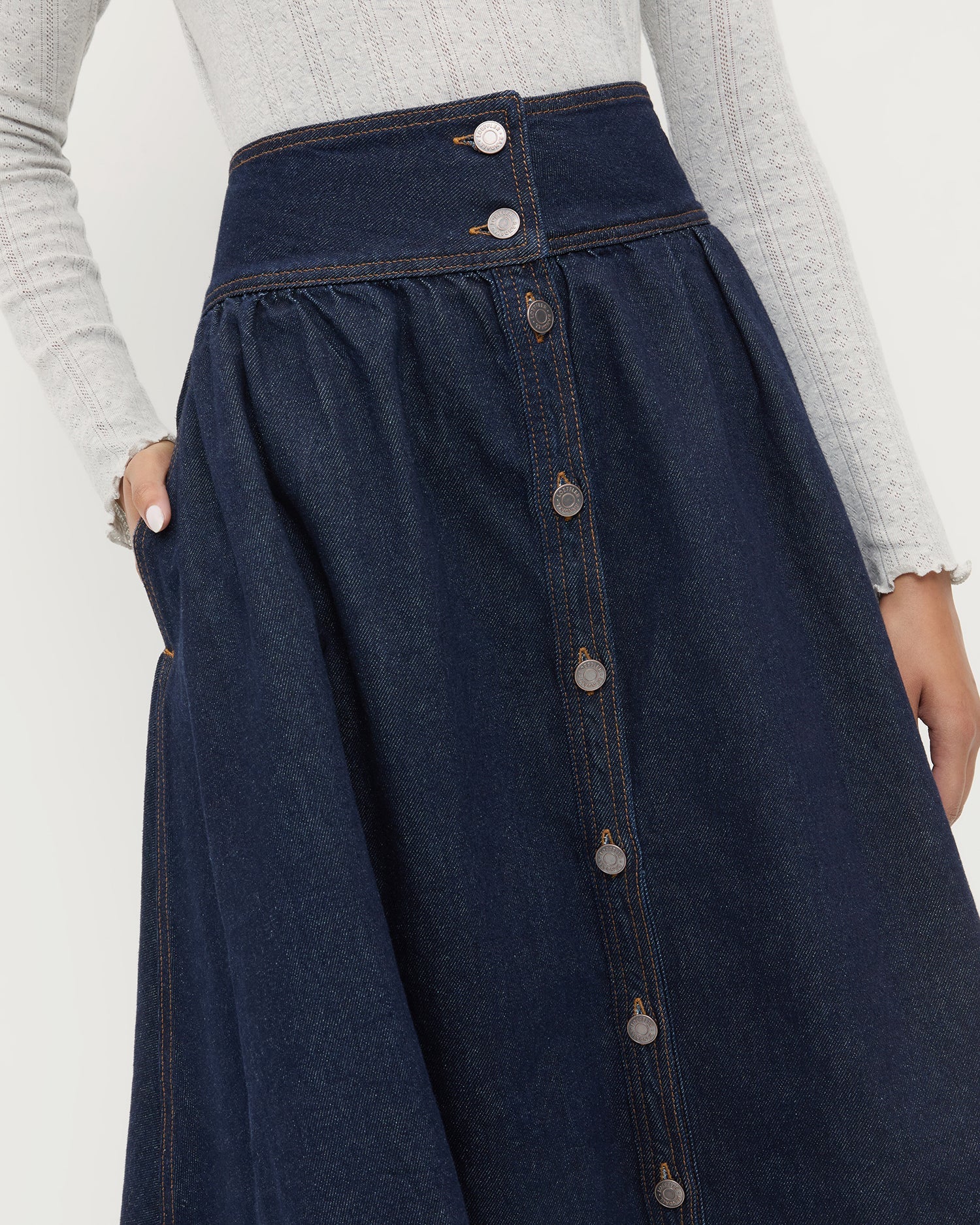 Ruthie Denim Skirt | Loeffler Randall Women