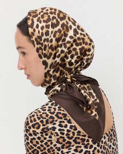 Beverly Leopard Silk Scarf | Loeffler Randall Women