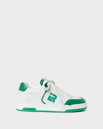 Topspin Cream/Green Court Sneaker | Loeffler Randall Women