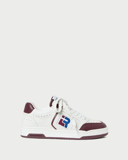 Topspin Cream/Maroon Court Sneaker | Loeffler Randall Women