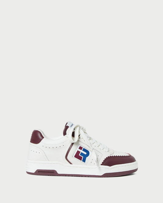Topspin Cream/Maroon Court Sneaker | Loeffler Randall Women
