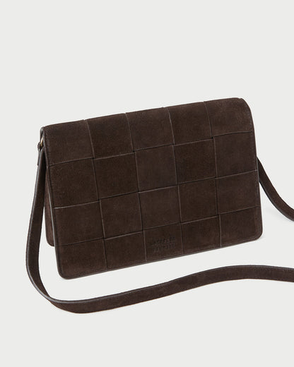 Delphine Brown Suede Shoulder Bag | Loeffler Randall Women